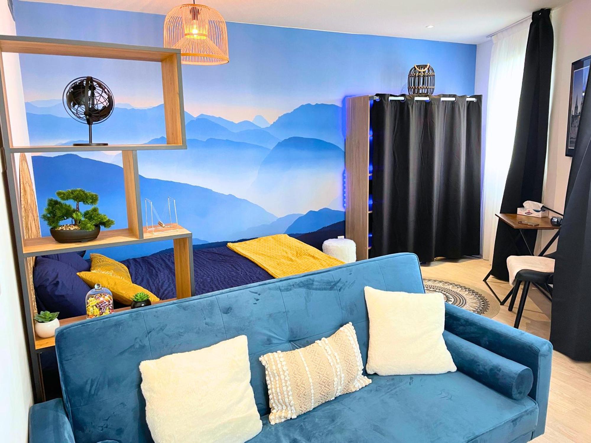 L'Ecrin Studio Equipe Avec Vue Panoramique Lurdy Exteriér fotografie